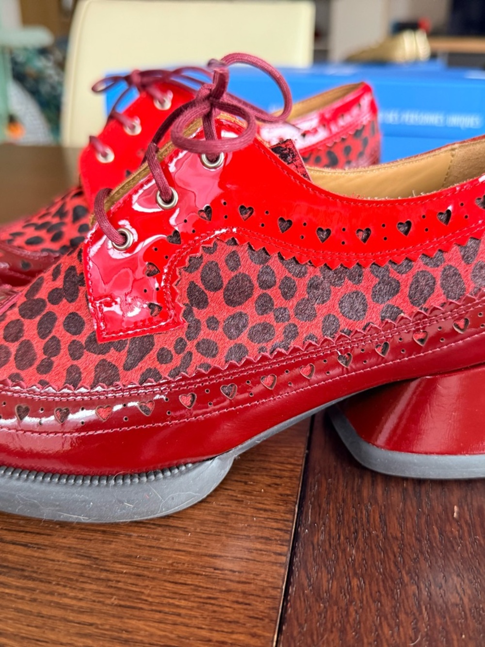 John Fluevog Rosamund heels in Burgundy, size 7. Never worn. - Picture 4 of 11